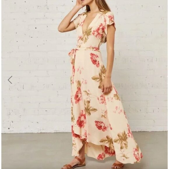 Christy Dawn Dresses & Skirts - Christy Dawn Autumn Wrap Dress in Deadstock Rose Floral Print – XL, Made in LA
